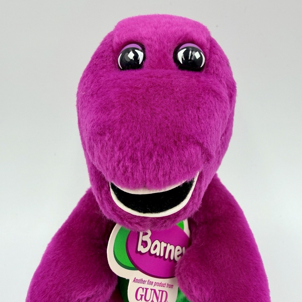 NWT Vintage 1997 Gund Lyons Group Barney Purple Dinosaur Plush Stuffie 90s Y2K - Picture 2 of 8